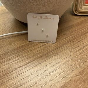 14k gold nose studs